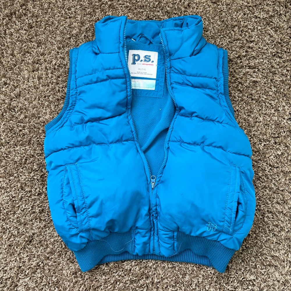 P.S. Aeropostale Blue Puffer Vest